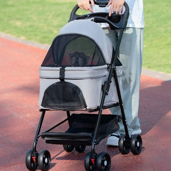접이식 애견 유모차 외출용 강아지 유모차 휴대용 반려동물