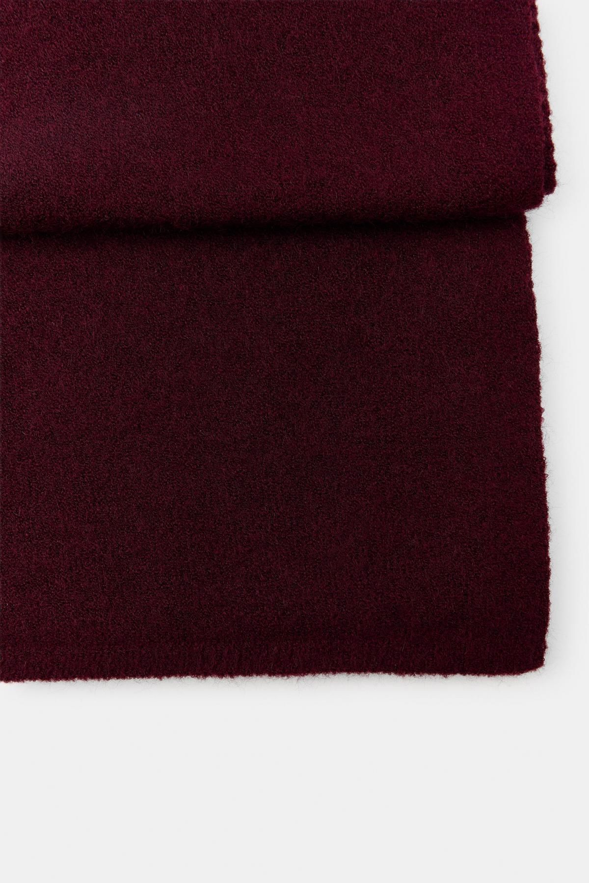 자라 버건디 소프트 니트 머플러 3739/255 BURGUNDY - 상세 이미지 4