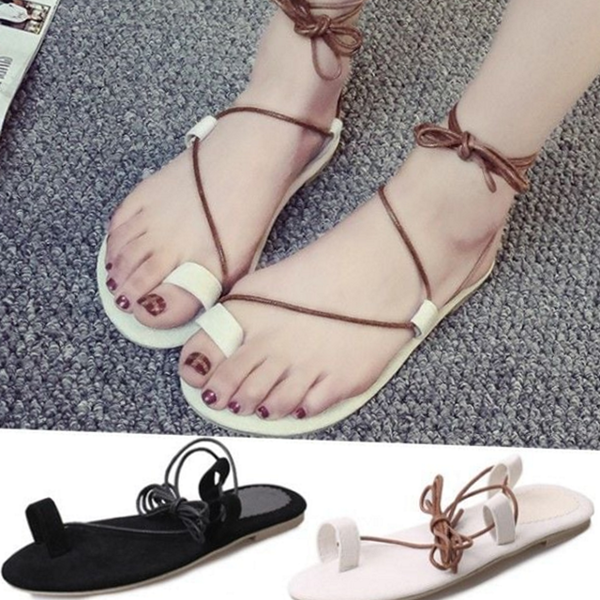 데일리 여성 스트랩 샌들 썸머 스트랩 샌들 쪼리 플랫