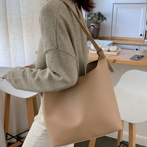수납력 여성 숄더백 포인트 데일리 숄더백 베이직 캐주얼 - 상품 이미지