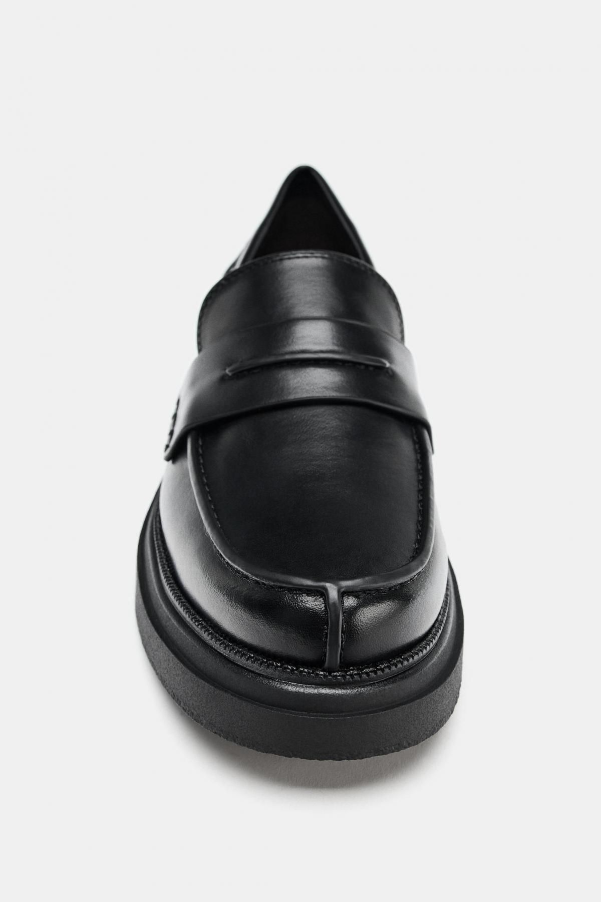 자라 클래식 페니 스트랩 블랙 로퍼 1559/610 BLACK - 상세 이미지 4