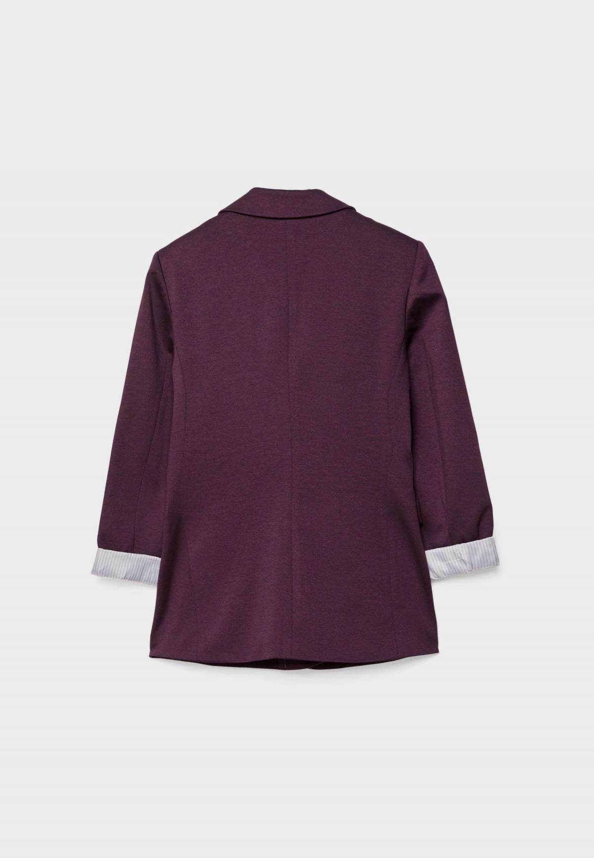 스트라디바리우스 테일러드 슬림핏 롤업 블레이저 버건디 1900/573 BURGUNDY - 상세 이미지 2