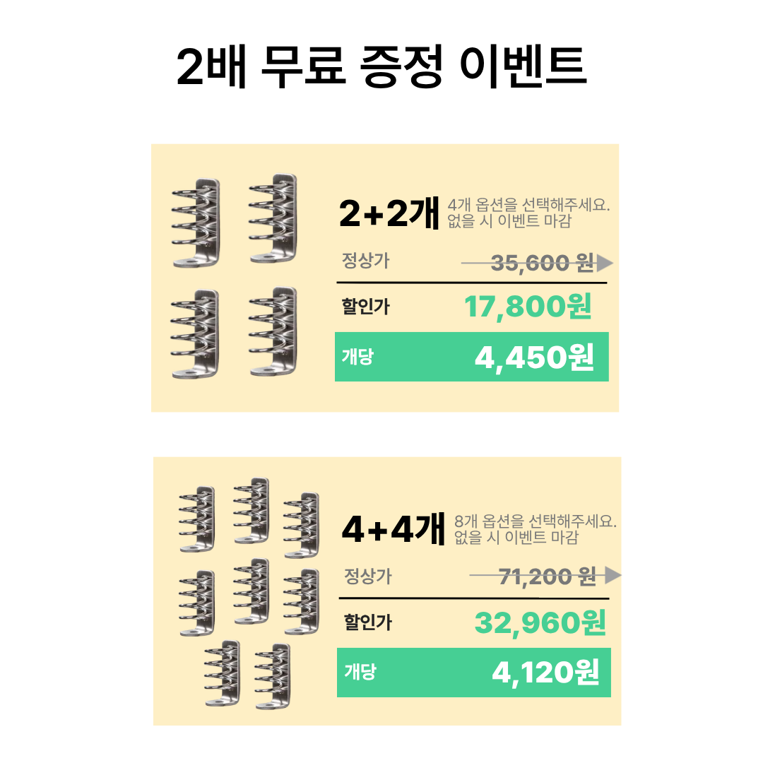 제자리Finder 칫솔건조잘되는 304 스텐 무타공 칫솔꽂이 칫솔거치대 - 상세 이미지 4