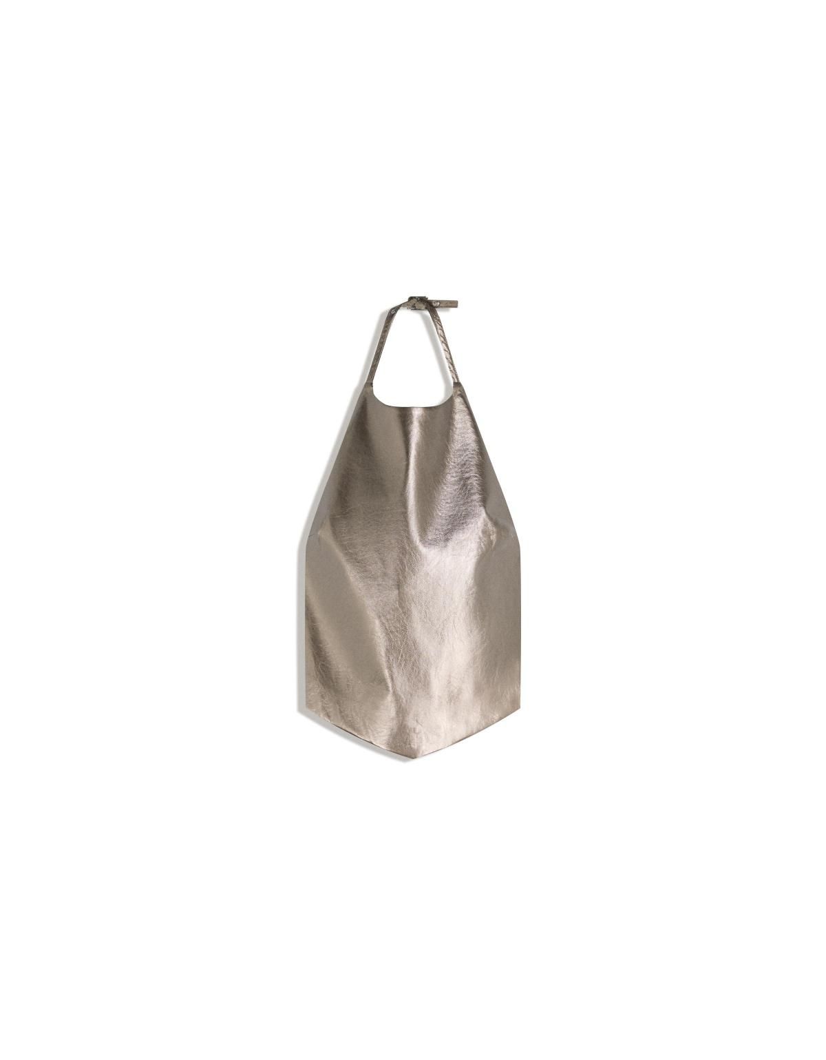 버쉬카 페이크레더 홀터넥 슬리브리스 탑 8786/710 SILVER - 상세 이미지 2