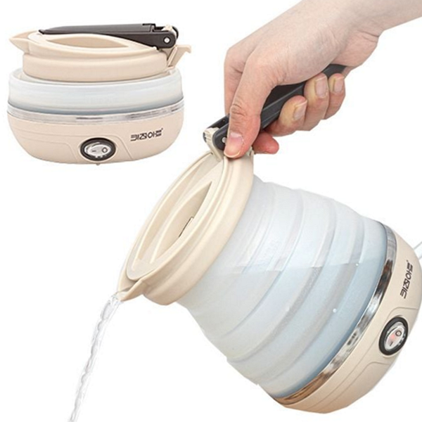 휴대용 여행용 전기 포트 폴딩 접이식 전기 포트 캠핑