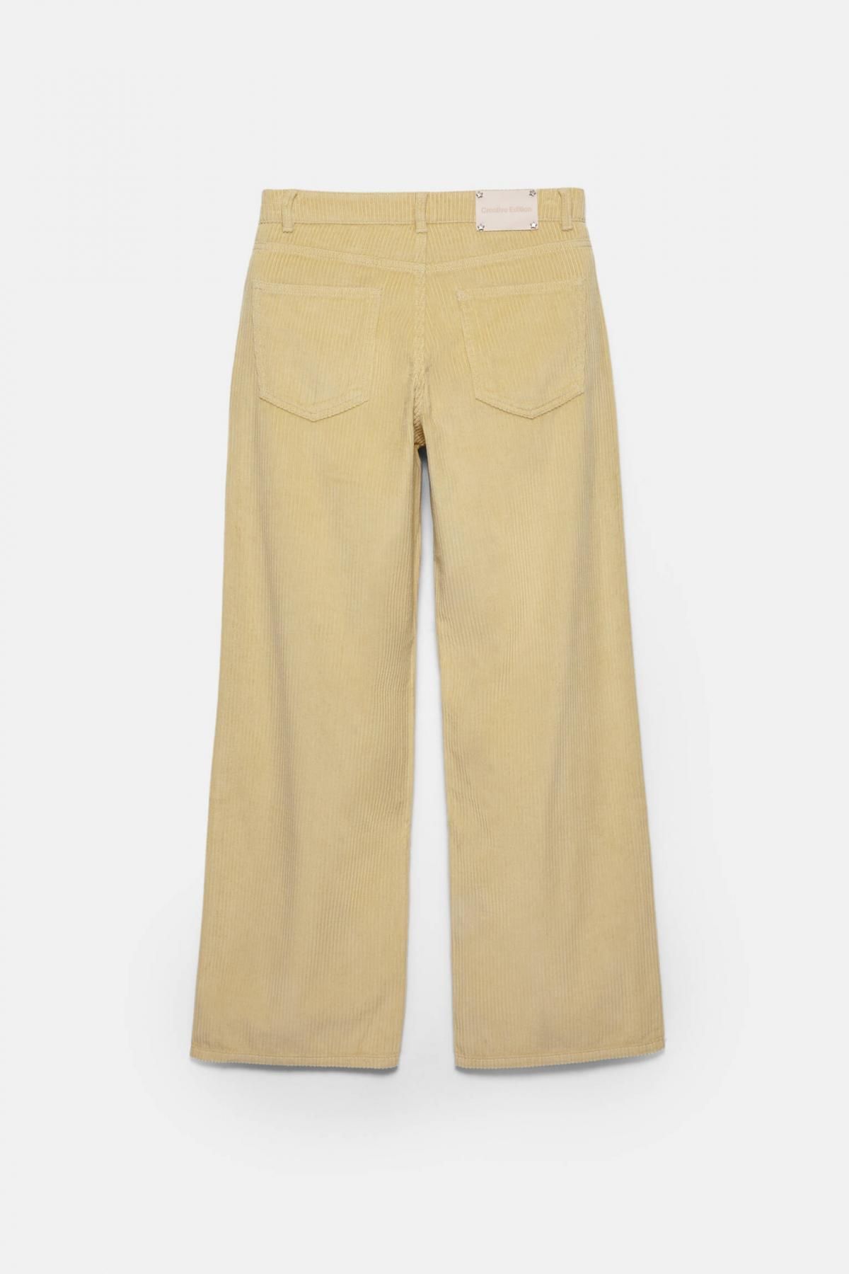 풀앤베어 코듀로이 와이드 팬츠 베이지 7683/372 PALE YELLOW - 상세 이미지 3