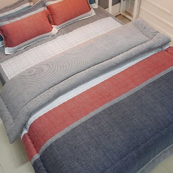 호텔식 퀸 차렵 이불 세트 누빔 퀸 침대 이불