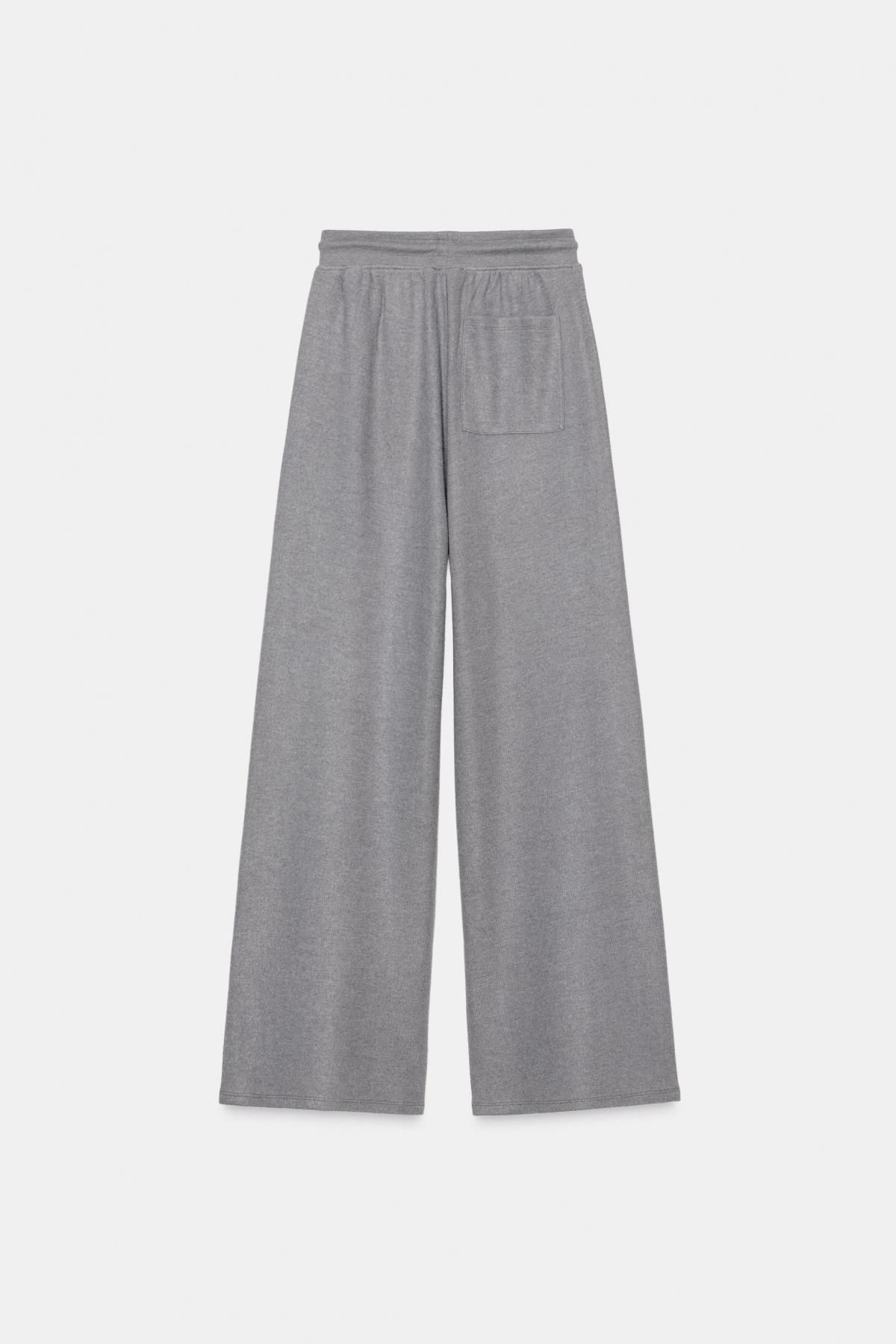 자라 소프트 리브드 와이드 스트레이트 팬츠 3253/837 MID-GREY - 상세 이미지 5