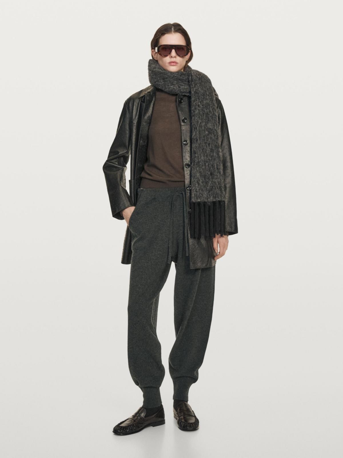 마시모두띠 울 니트 포켓 스트링 조거 팬츠 5045/593 ANTHRACITE GREY - 상세 이미지 2