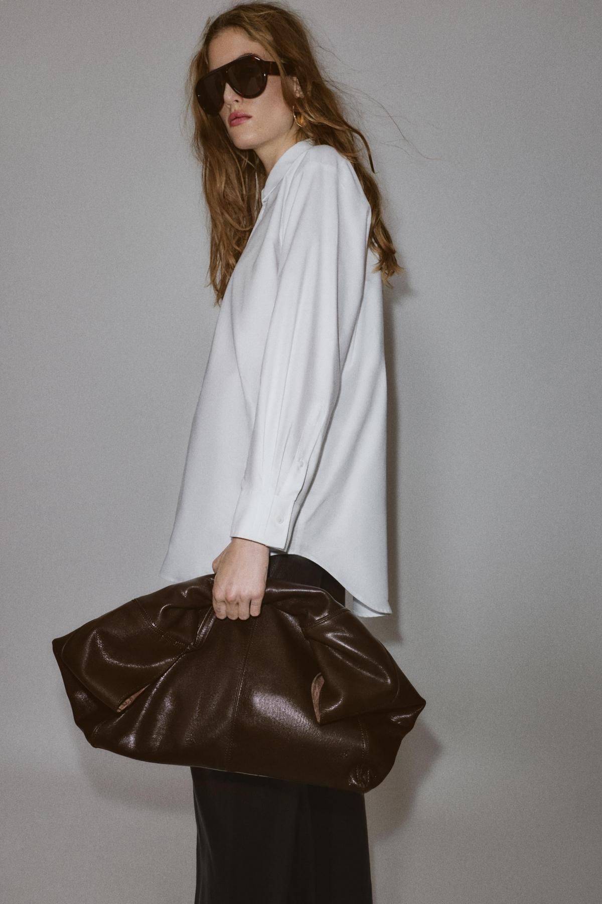 자라 오버사이즈 화이트 옥스포드 긴팔 셔츠 9785/310 WHITE - 상세 이미지 5