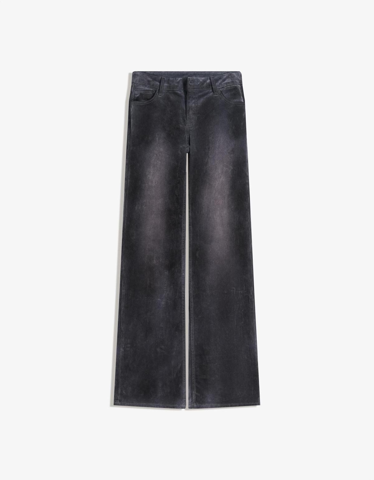 버쉬카 벨벳 이펙트 부츠컷 데님 팬츠 5049/074 GREY - 상세 이미지 3