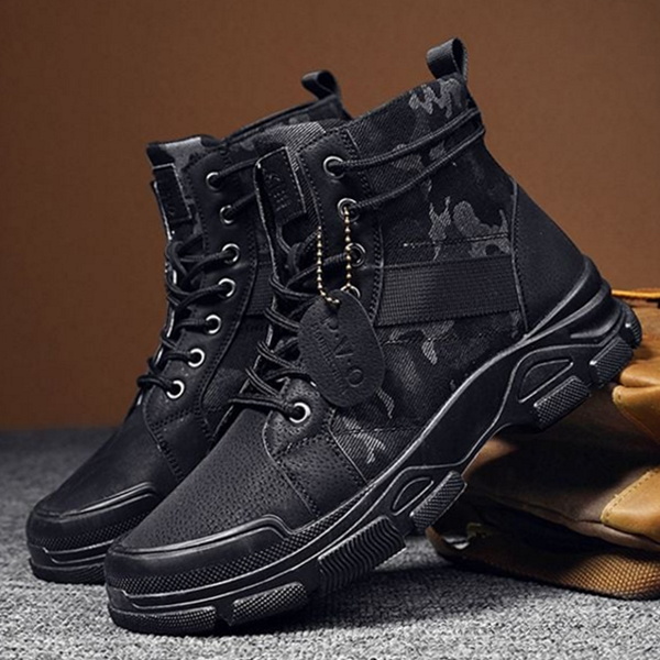 밀리터리 남성 워커 부츠 캐주얼 워커 부츠 군화 카모