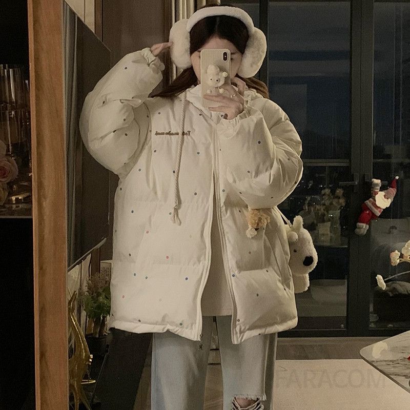 후드 코튼 패딩코트 여성 겨울 따뜻한 루즈핏 방지 퍼퍼 스타일 착용감 좋고 트렌디한 디자인 캐주얼 패션 - 상세 이미지 3