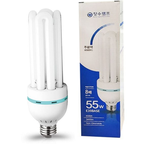 주광색 삼파장 램프 55w el 램프 55w 전구 와트 - 상품 이미지