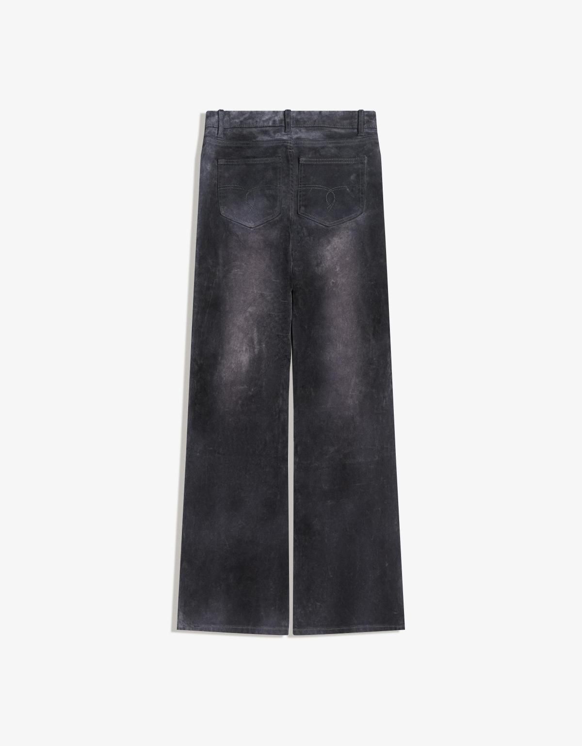버쉬카 벨벳 이펙트 부츠컷 데님 팬츠 5049/074 GREY - 상세 이미지 2
