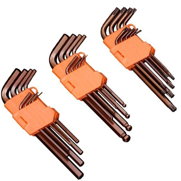 특수강 9 pcs 렌치 세트 볼렌치 육각 - 메인 이미지