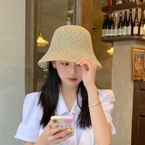 데일리 여성 버킷 햇 비치 여름 버킷 햇 벙거지 - 메인 이미지