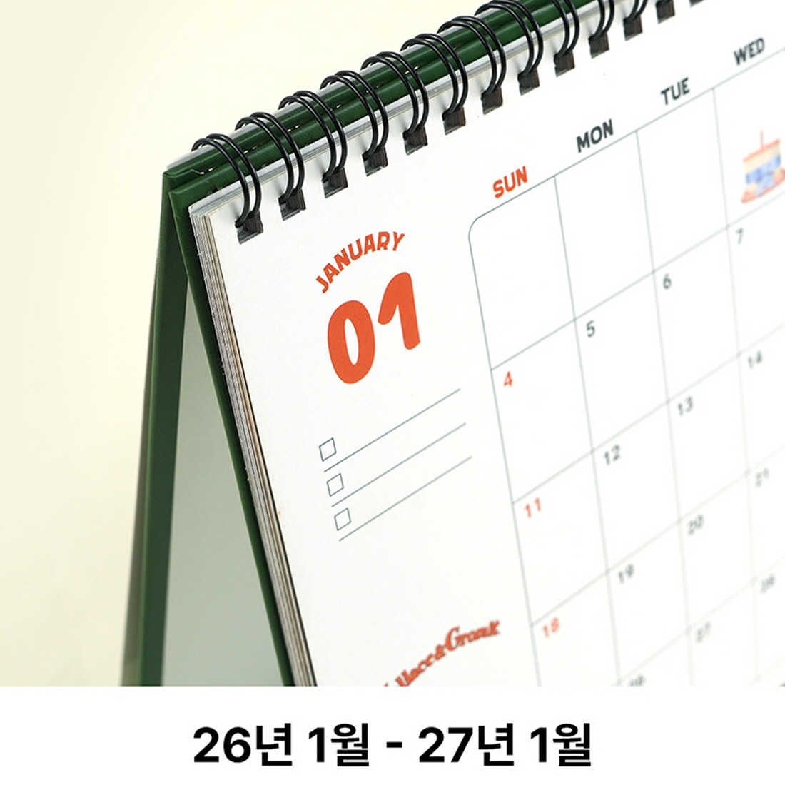 2026 탁상달력 웰리스와 그로밋 책상달력 26년 스케줄 메모 양면 데스크 캘린더 - 상세 이미지 5
