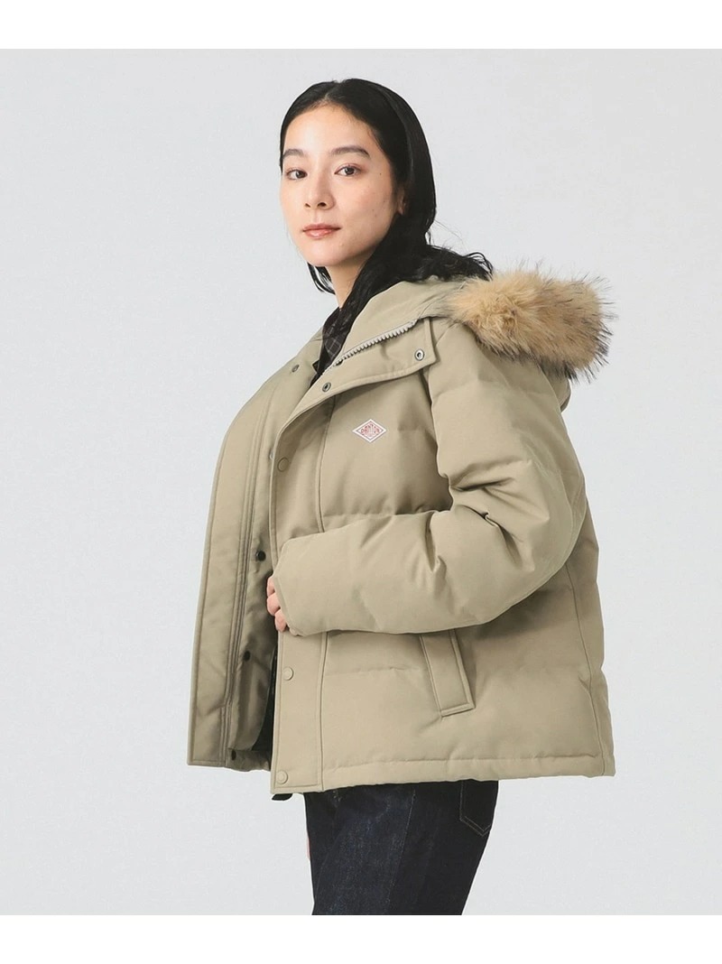 단톤 DANTON 페이크 퍼 후디드 다운 재킷 25AW 4Colors 블랙, M 이미지 8