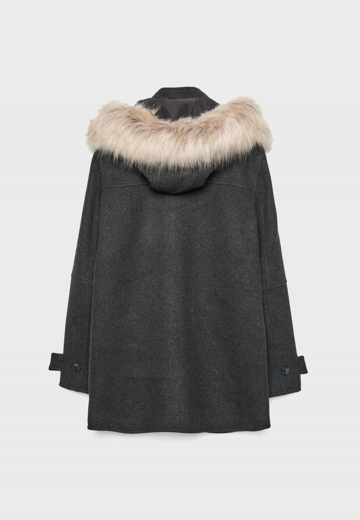 스트라디바리우스 테크니컬 퍼 후드 펠트 코트 5819/869 DARK GREY - 상세 이미지 2