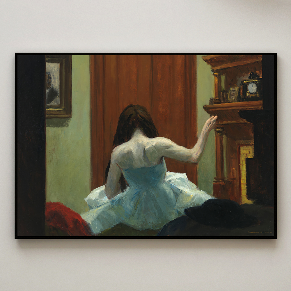 에드워드 호퍼 인테리어 그림 액자 포스터 명화 New York Interior 1921 - 상세 이미지 4