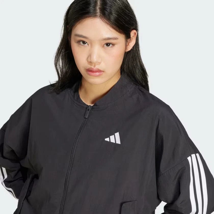 삼선 우븐 보머 재킷 Black, XL 이미지 6