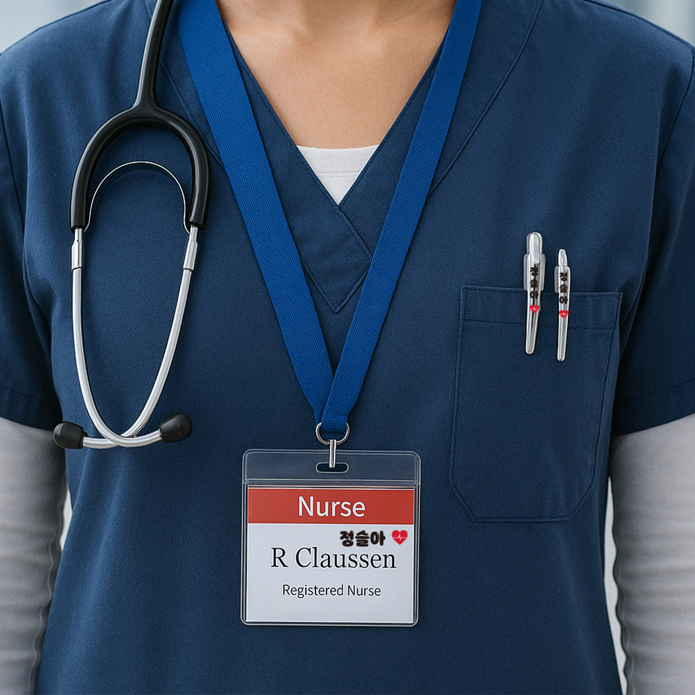미용인 네임스티커 미용실 헤어미용 필수템 간호사 선생님 네임택 방수 미용꿀템 이미지 4
