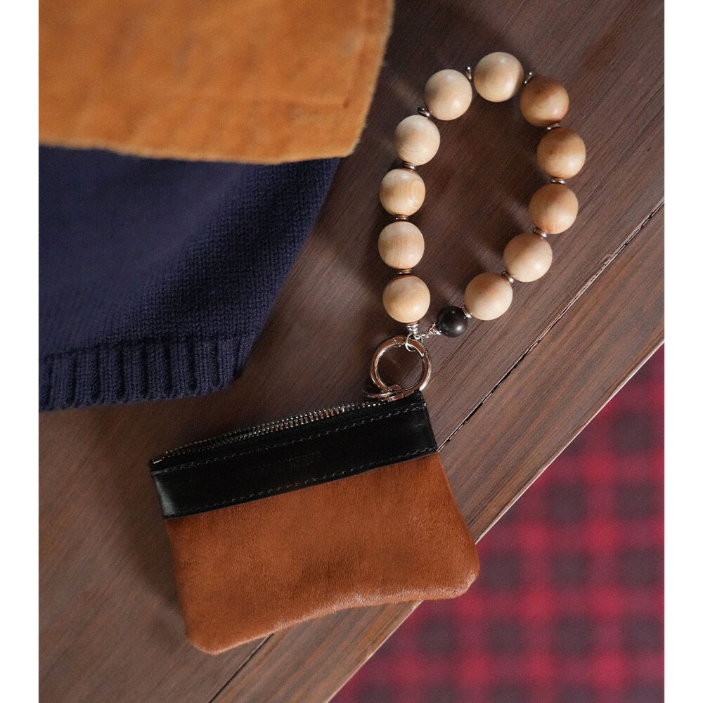 [앳마이핑거팁] Pony Hair Wallet Desert Pony (Camel) - 상품 이미지