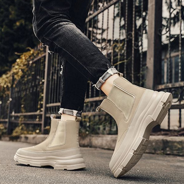 하이솔 남성 워커 부츠 키높이 워커 부츠 데일리 캐주얼