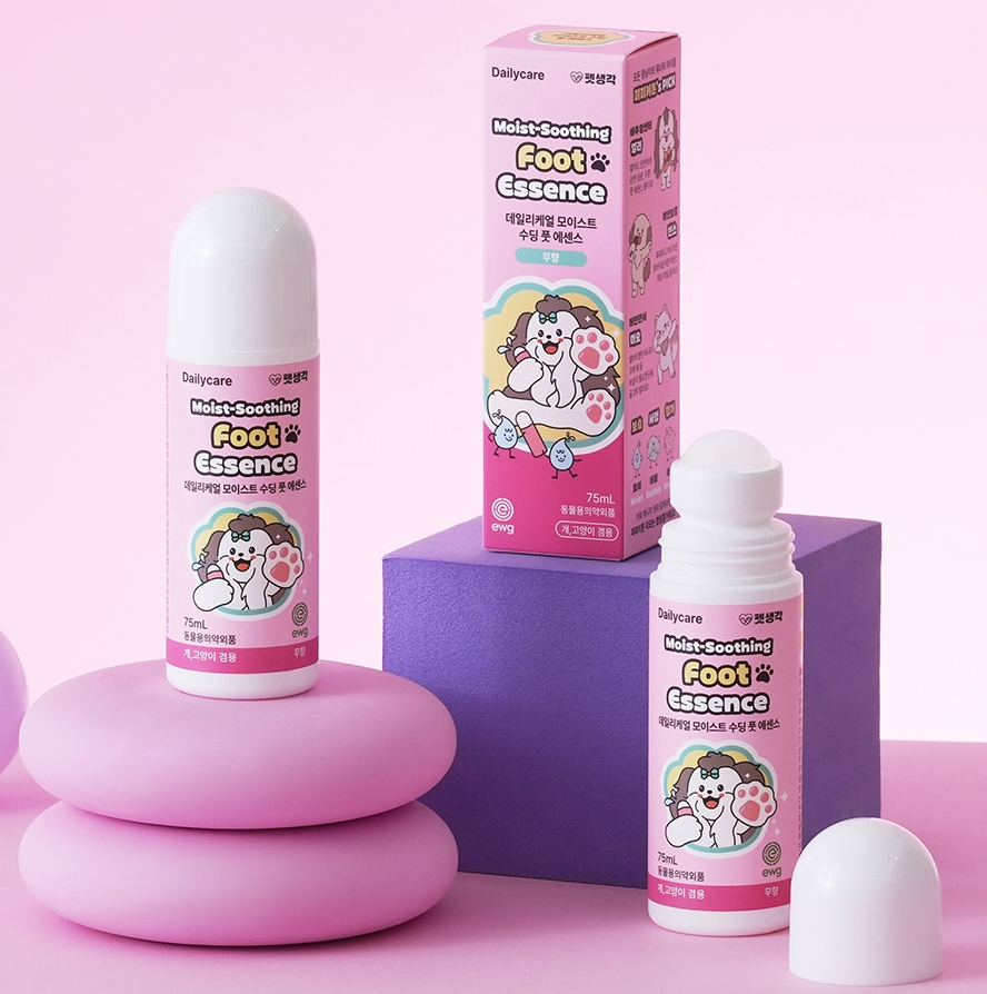 펫생각 수딩 풋 에센스 강아지 발바닥 보습제 발 발사탕 갈라짐 크림 습진 75ml, 1개