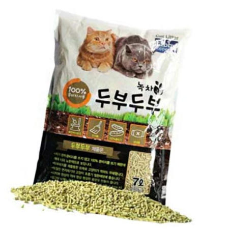 상품상세참조 모래저렴한 타비 두부두부 모래(녹차)7LX6개(1박스)