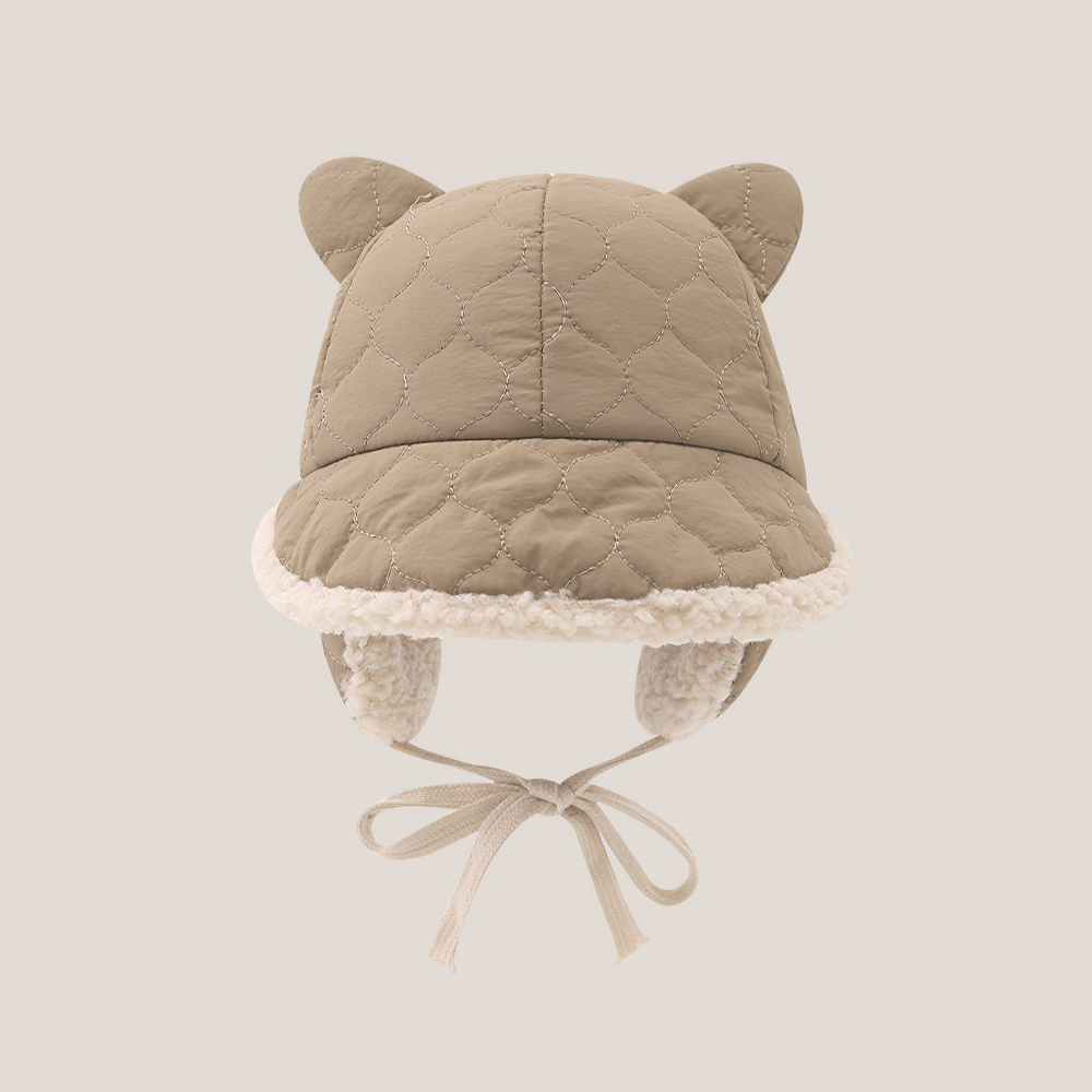 유아 아동 어린이 키즈 여아 토들러 남아 방한 패딩 뽀글이 군밤 겨울 털 귀달이 모자 - 상세 이미지 2