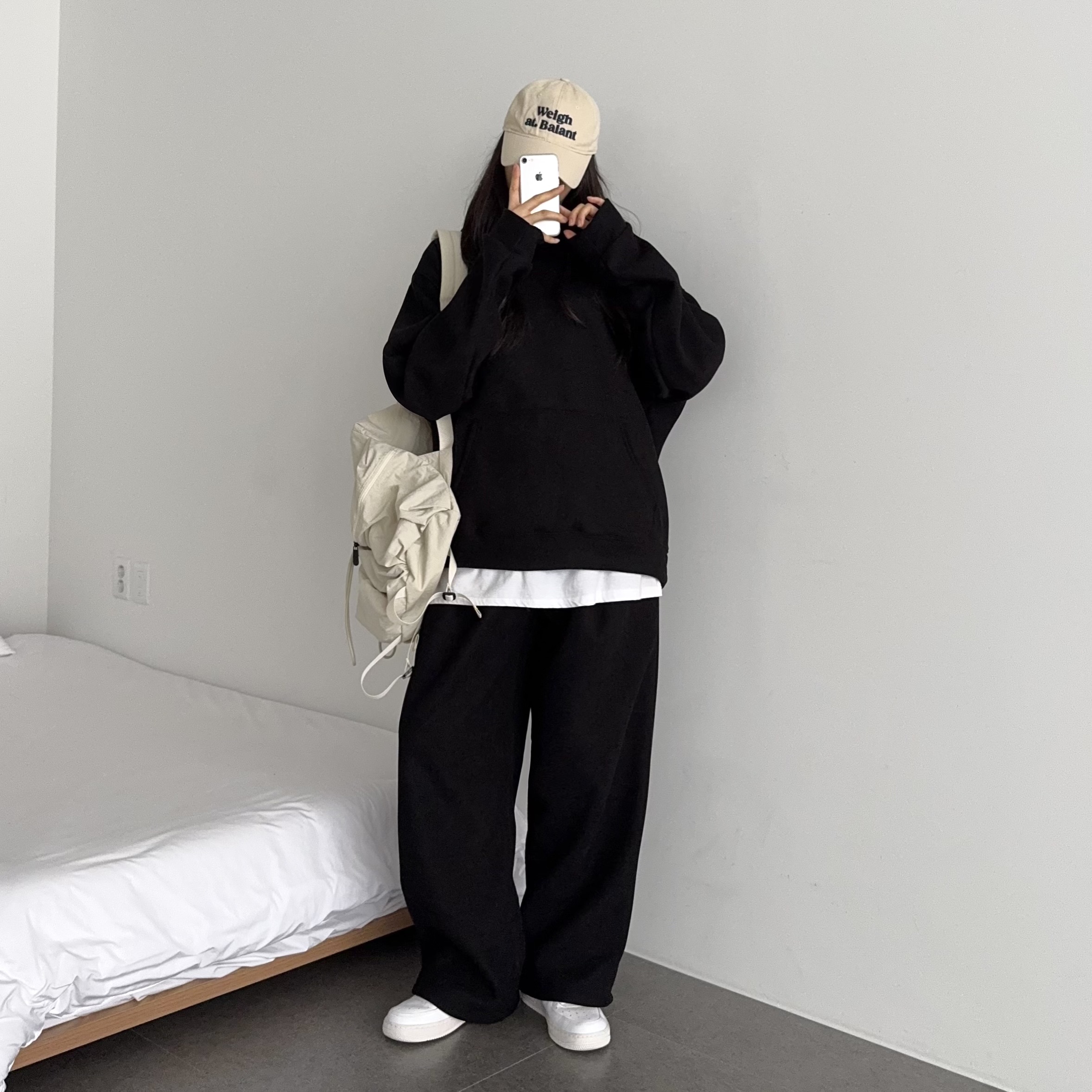 여성 겨울 벨로아 세트 코듀로이 후드 와이드팬츠 셋업 - 상세 이미지 2