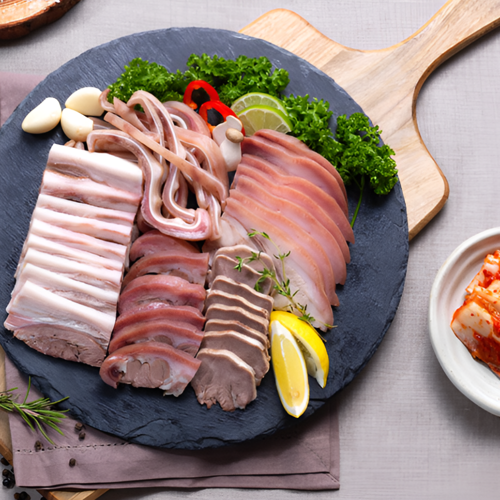 유비푸드 돼지머리고기 슬라이스 1kg 돈두 머릿고기 국밥고기 - 상세 이미지 2