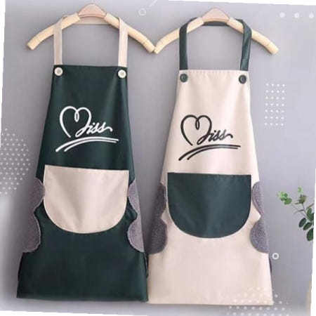 방수앞치마 러블리 방수 앞치마 핸드타월 주방용 카페 공방