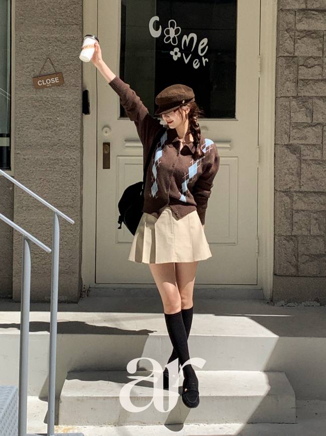 리코타 바지안감 스판코튼 플리츠 미니 스커트 sk6870 - 상세 이미지 3