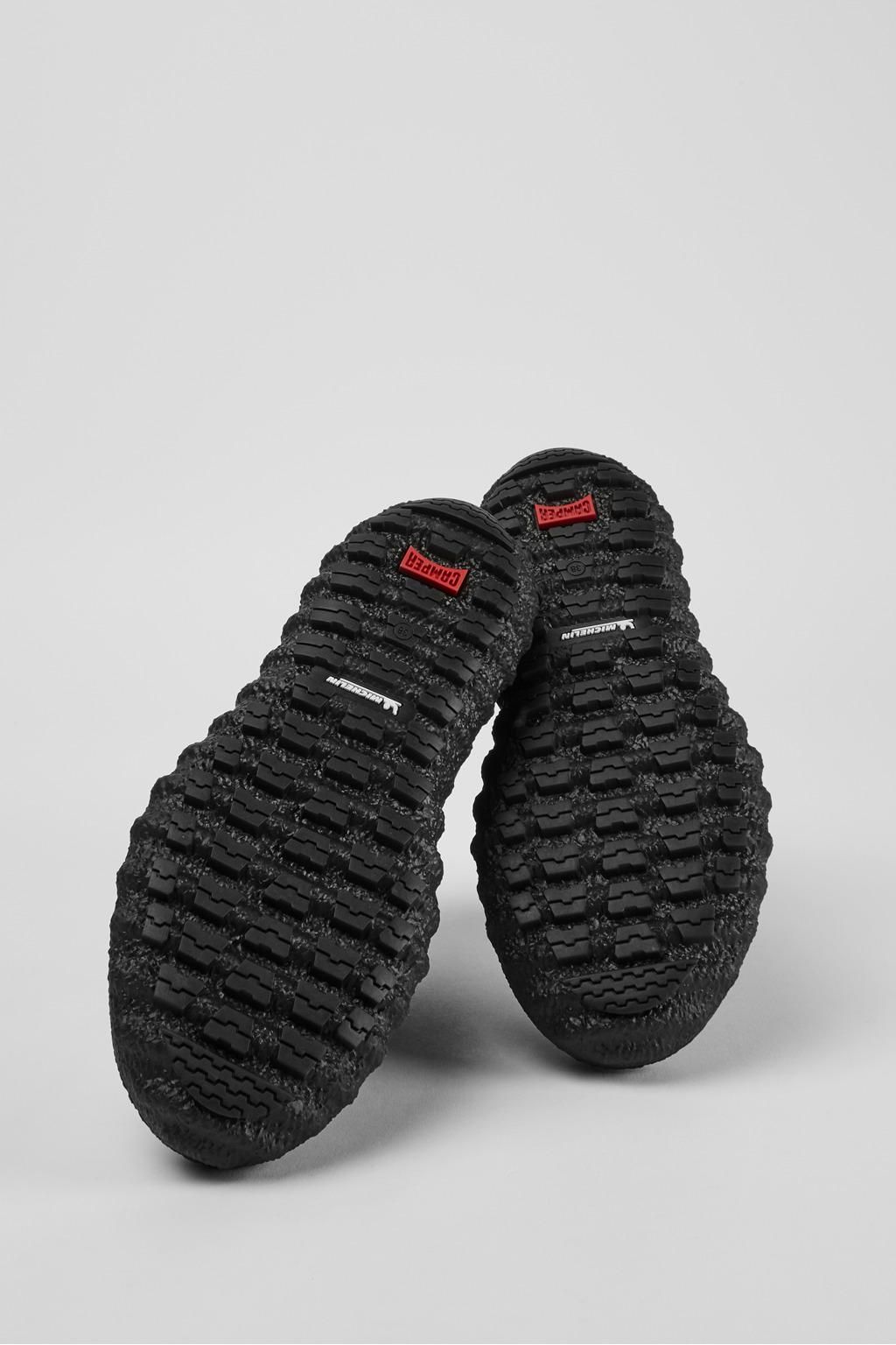 캠퍼 블랙 가죽 여성 앵클부츠 Ground K400460-001 BLACK - 상세 이미지 5