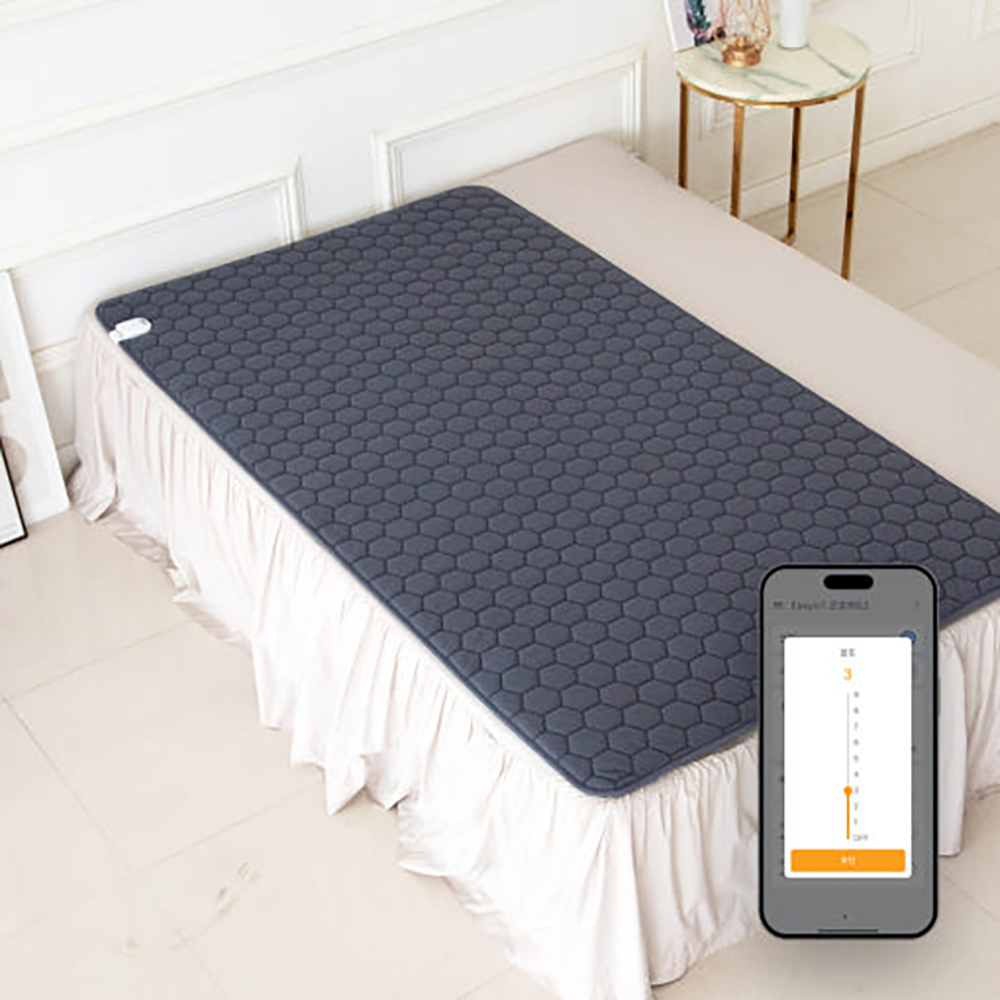 한일의료기 ioT 탄소매트 전기요 워셔블 전기 온열매트 침대용 전기장판 1인용 싱글
