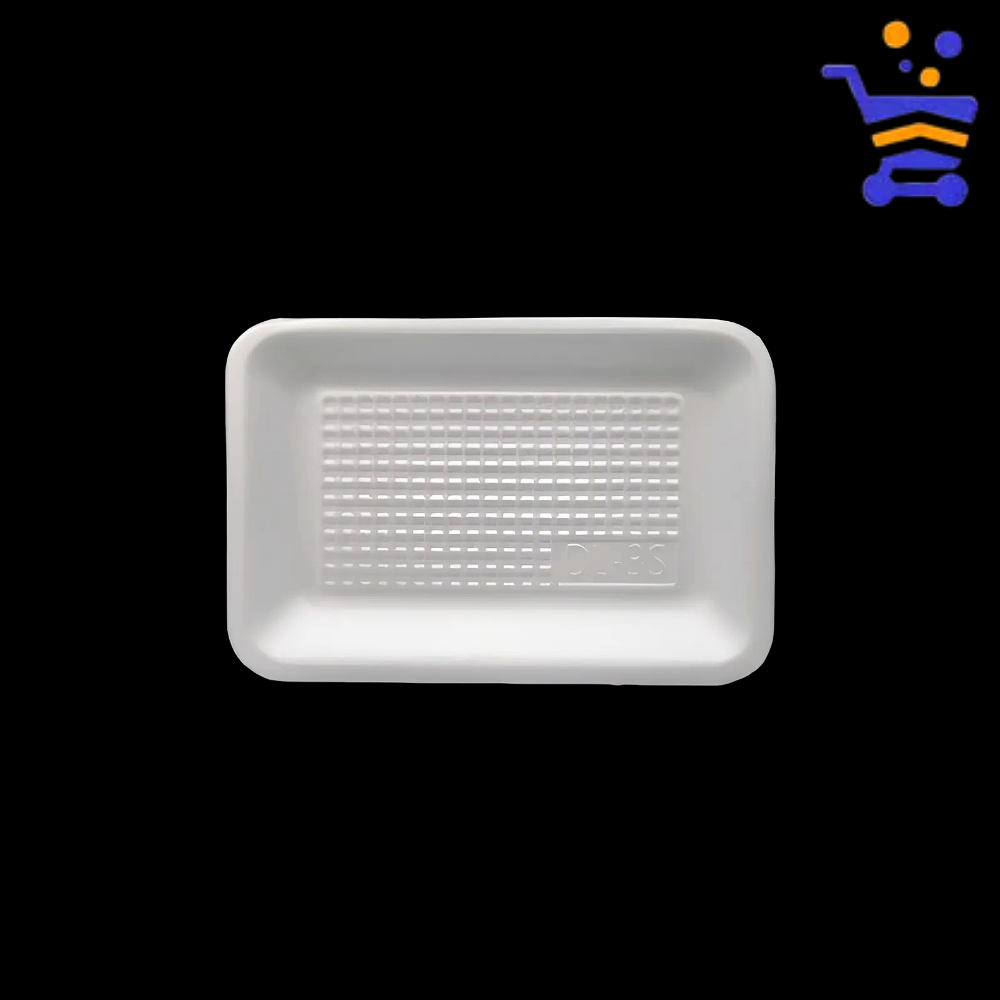 국산 PSP 떡 트레이 3S호 100개 업소용 스티로폼 일회용 김밥 반찬 포장 용기 접시 - 상품 이미지