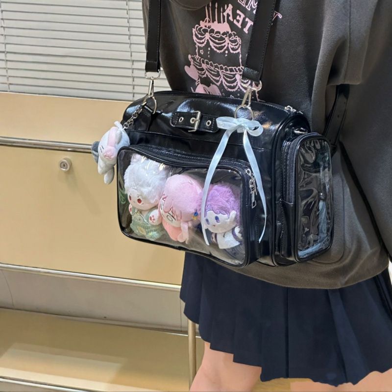 아이돌 덕질가방 연예인 굿즈 포토카드 투명 크로스백 - 상품 이미지