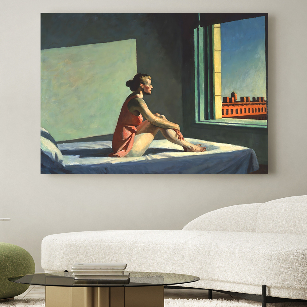 에드워드 호퍼 인테리어 그림 액자 포스터 명화 Morning Sun 1952 - 상품 이미지