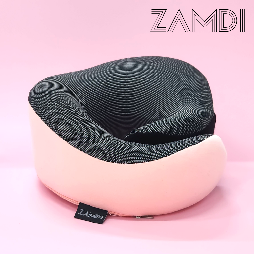 잠디 R가드 기내용 목베개 라운드형 여행용 목베개 비행기 휴대용 승무원 베개 제품 이미지