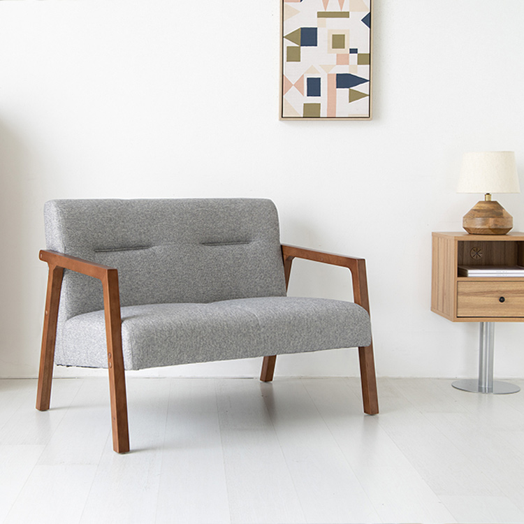 COOKY 패브릭 소파 2인 라이트그레이 1689.6893, 2인용