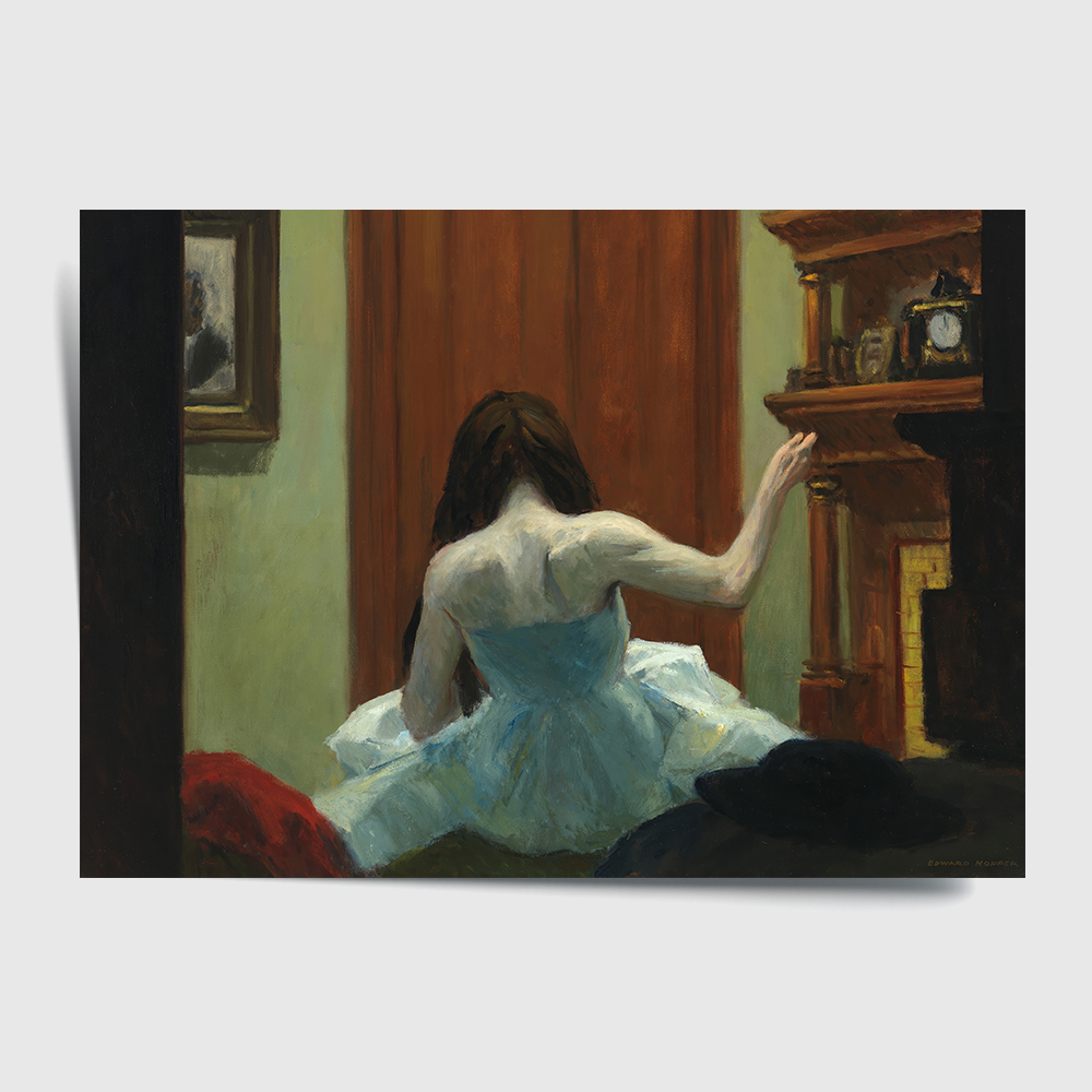 에드워드 호퍼 인테리어 그림 액자 포스터 명화 New York Interior 1921 - 상세 이미지 2