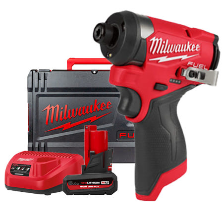 밀워키 M12 FID2-501X 젠3 임팩트 드라이버 12V 배터리(5.0) 1개세트