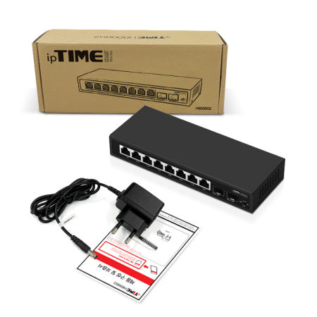 1Gbps 8Port 2SFP 1G/100M 스위칭허브 소형 H8008S2