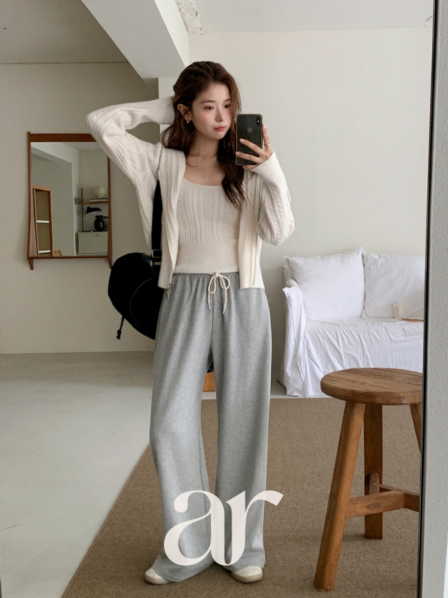 캐주얼 와이드핏 밴딩 팬츠 트레이닝팬츠 ps5460 - 상세 이미지 4