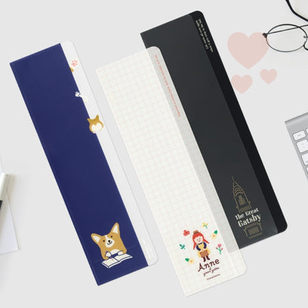 오른쪽 방향 일러스트메모보드 모니터꾸미기 모니터정리 사무용품 세로형 부착형