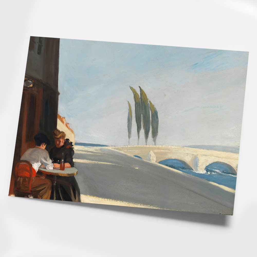 에드워드 호퍼 인테리어 그림 액자 포스터 명화 Le Bistro or The Wine Shop 1909 - 상세 이미지 3