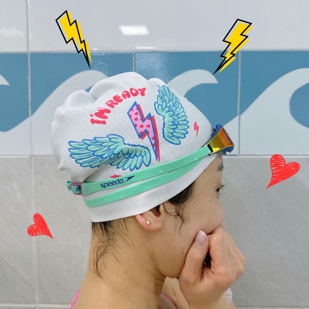 낫브래그 러브썬더 바이오 수모 민트 날개 귀여운 레드 핑크 번개 단체 수모 - 상세 이미지 4